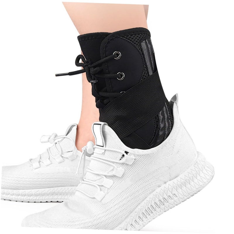 ضمادة ضاغطة لغمد الكاحل قابلة للغسل باللون الأسود لدعم وحماية شظايا الساق - Image 4