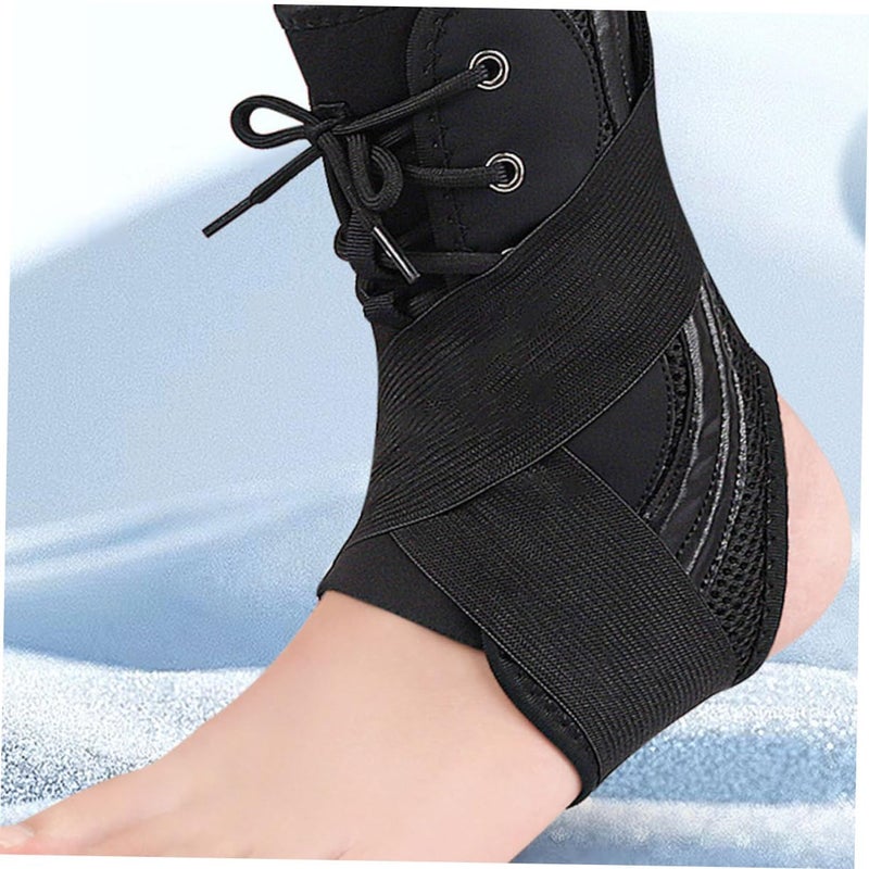 ضمادة ضاغطة لغمد الكاحل قابلة للغسل باللون الأسود لدعم وحماية شظايا الساق - Image 5