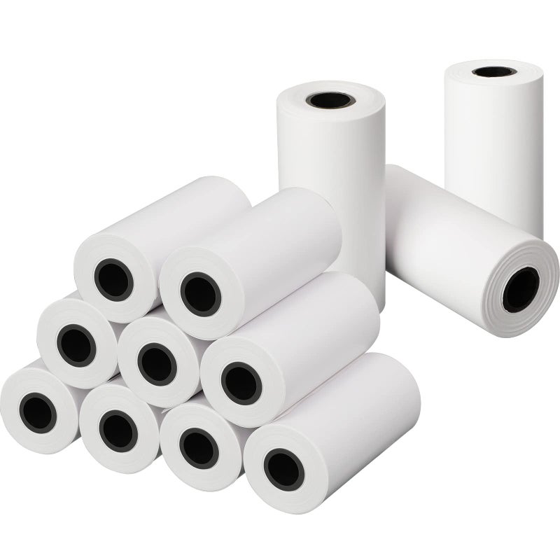 Epakh 12 Rolls Camera Thermal Paper Instant Camera Refill Paper Photo Printer Rolls, 2.2 x 1.1 Inch(White) - Image 1