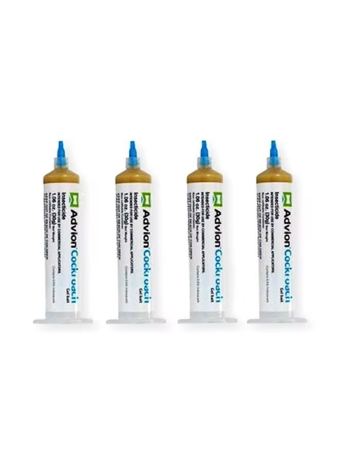 syngenta جيل طعم الصراصير أدفايون 4 × 30 جرام قاتل الحشرات مكافحة الآفات، للاستخدام الداخلي والخارجي، جل قاتل الصراصير - Image 2