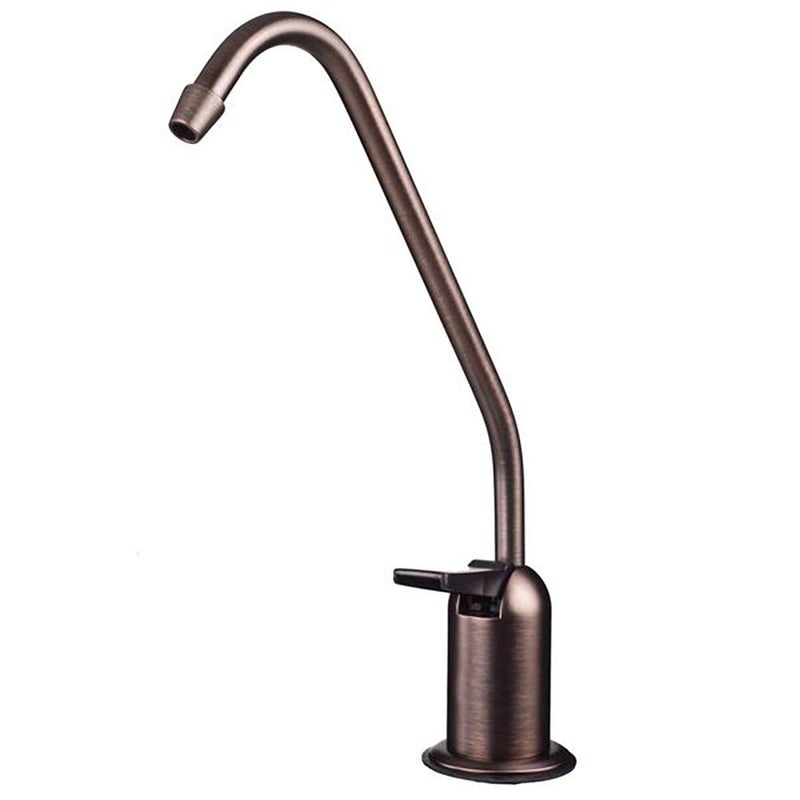 Watts Premier Standard Non-Air Gap Auxiliary Faucet with 1/4" Supply Tubing Connection for RO Reverse Osmosis Water Filtration Systems, Touch N'Flow Spring Loaded Handle, Antique Bronze - Image 2