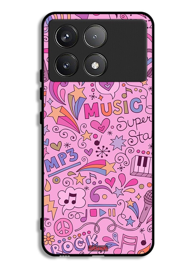 Tolwak Xiaomi Poco F6 Pro Protective Case Cover Music Tags - Image 1