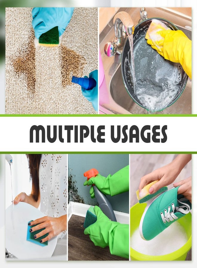 Nuenen Dish Sponge for Kitchen Multicolor Cleaning Scrub Sponges Dual Sided Scouring Pad Non Scratch Dish Washing Scrubbers Absorbent Dishwashing Sponges for Cleaning Kitchen Dishes Bathroom (100 Pcs) - Image 4