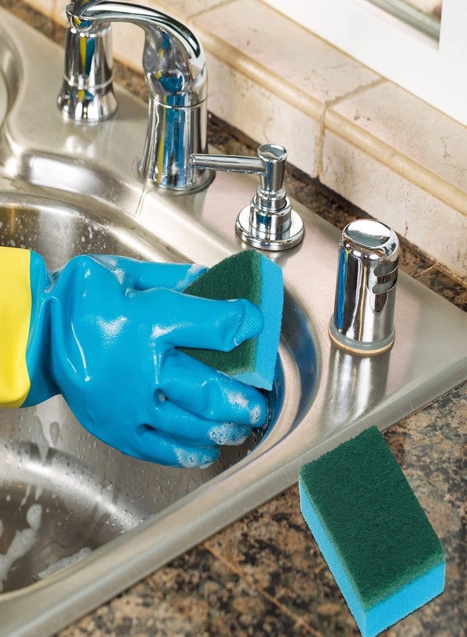 Nuenen Dish Sponge for Kitchen Multicolor Cleaning Scrub Sponges Dual Sided Scouring Pad Non Scratch Dish Washing Scrubbers Absorbent Dishwashing Sponges for Cleaning Kitchen Dishes Bathroom (100 Pcs) - Image 5