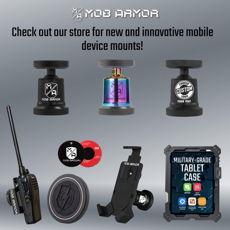 Mob Armor Heavy Duty Magnetic Phone Mount for Car - Universal Car Phone Holder for iPhone & Android, Strong Magnet for Off-Road & Commercial Vehicles, Cell Phone Car Accessories for Women & Men - Image 3