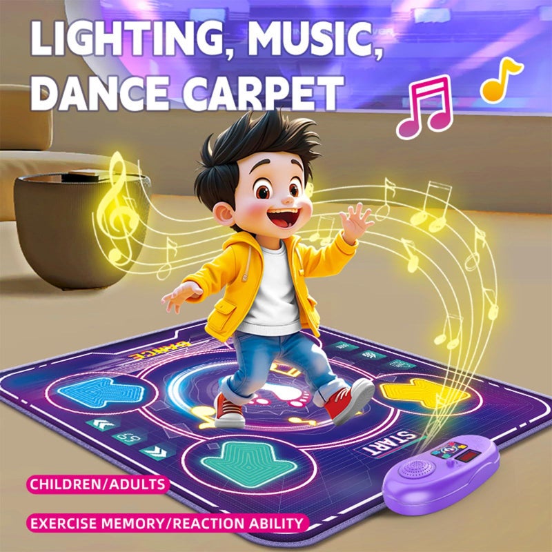 Single Lightup Dance Floor Mat with Multiple Game Modes for Indoor Play Interactive Music Toy - Image 3