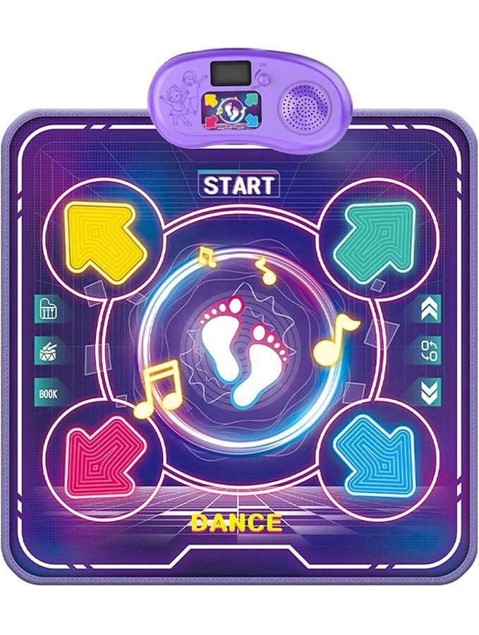 Single Lightup Dance Floor Mat with Multiple Game Modes for Indoor Play Interactive Music Toy - Image 1