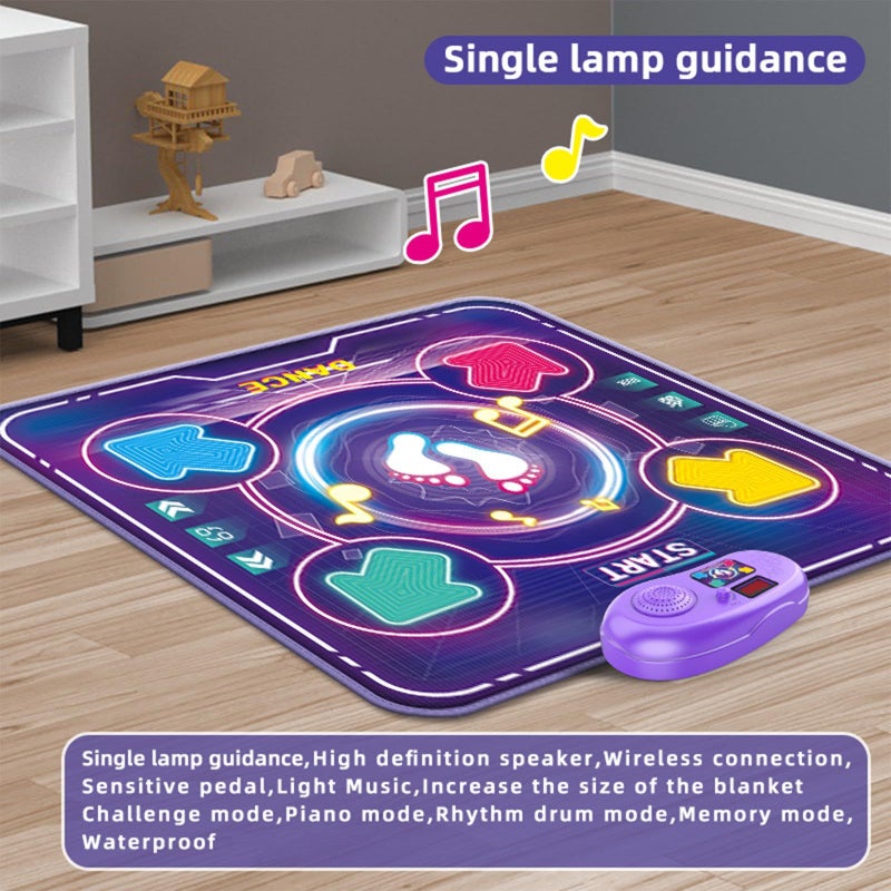 Single Lightup Dance Floor Mat with Multiple Game Modes for Indoor Play Interactive Music Toy - Image 5