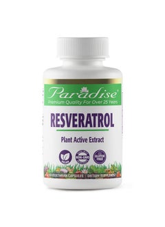 Paradise Herbs Resveratrol Antioxidant Vegan Non Gmo Gluten Free 60 Vegetarian Capsules  - Image 1