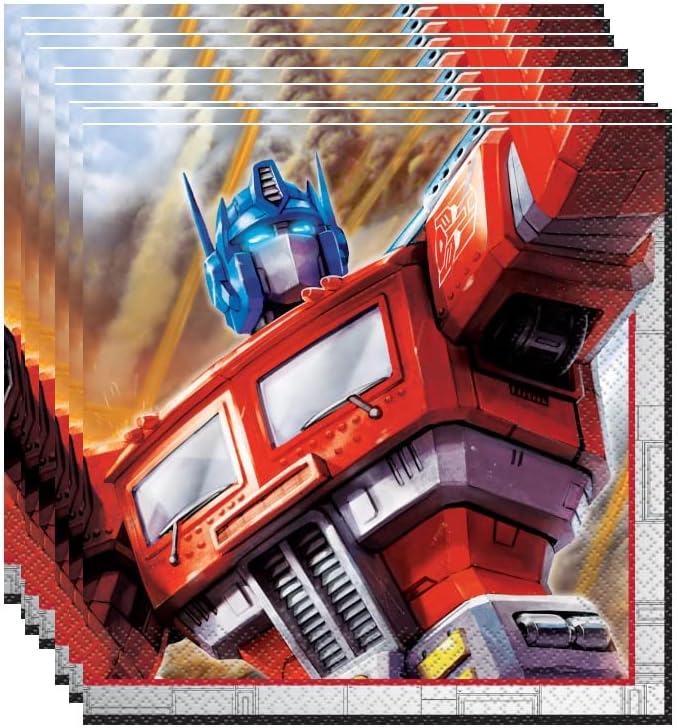 Unique Transformers Party Bundle  Transformers Birthday Party Decorations  Dinner  Dessert Plates Luncheon Napkins Table Cover Greatfor Action Robots Movie Birthday Themed Parties - Image 4