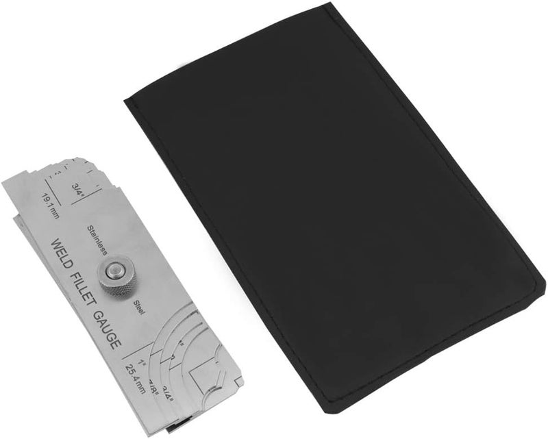 klarako Fillet Weld Gauge, 7Pcs Fillet Welding Inspection Gage Set Stainless Steel Test Gauge Ulnar Metric & Inch - Perfect for checking Leg Length and Throat Thickness for Professional Welders - Image 4