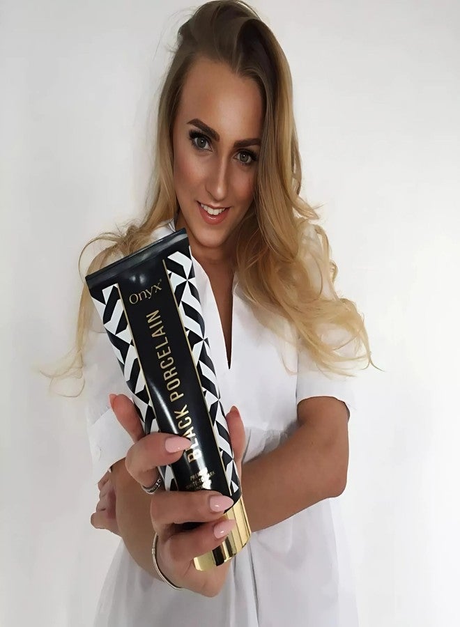 Onyx Black Porcelain White Bronzer Lotion for Tanning Beds - Indoor Bronzing Accelerator with DHA and Erythrulose | No Stain No Streak Formula for Darker Looking Color | 6.76 fl oz - Image 3