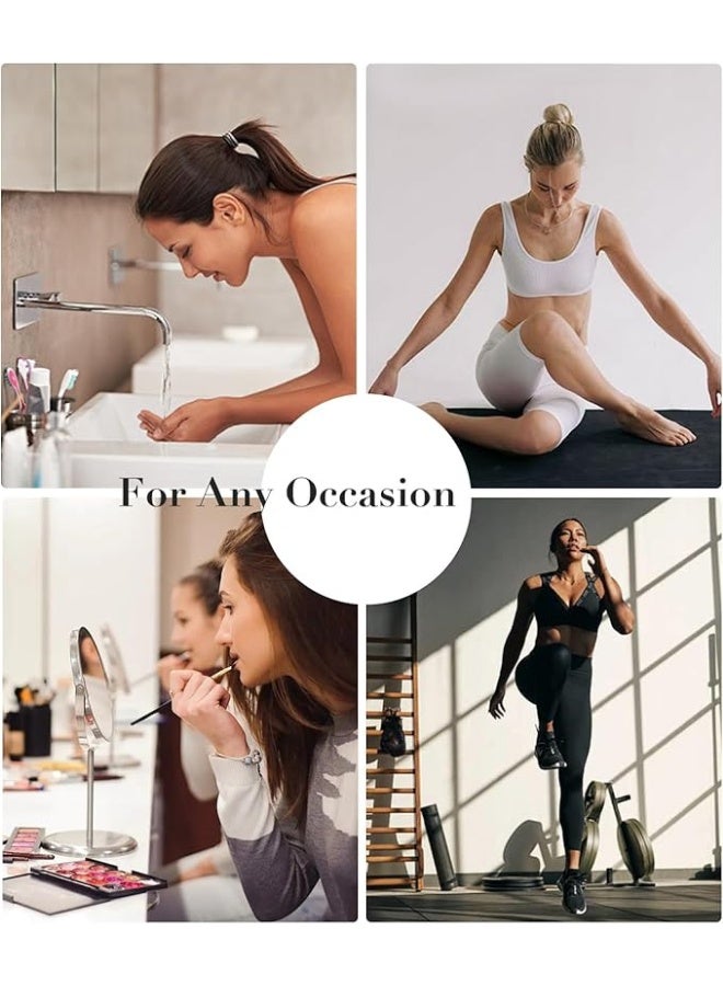 2pcs Cotton Headbands for Women & Men – Soft Stretchy Hair Bands for Sports, Yoga, Running – Pink/Black - Image 4