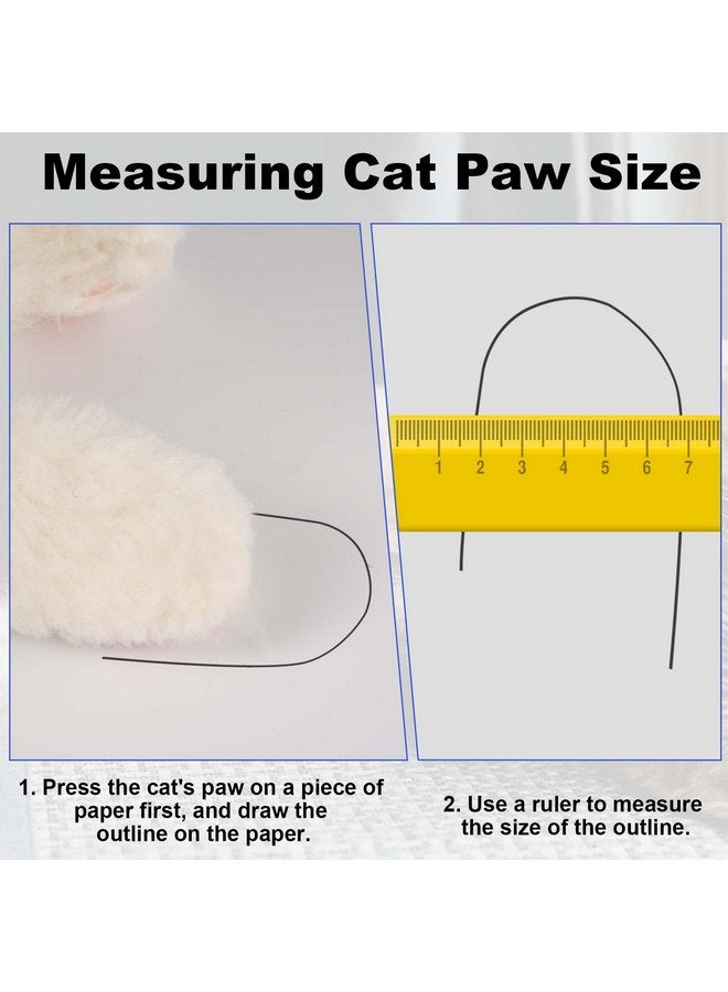 KINBOM 4pcs Anti Scratch Cat Mittens, Adjustable Mesh Cat Foot Covers, Breathable Cats Paw Covers Cat Nail Gloves Cat Paw Protector Cat Booties for Pet Bathing, Cutting Nails, Checking (XL, Black)  - Image 4