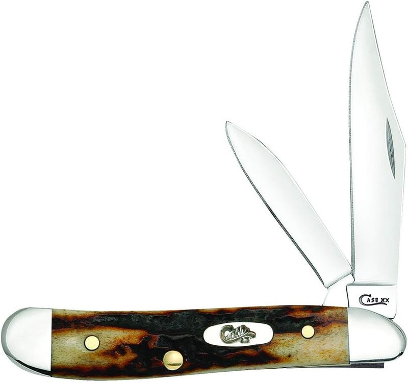 WR XX Pocket Knife Red Stag Peanut Item #9443 - (R5220 SS) - Length Closed: 2 7/8 Inches