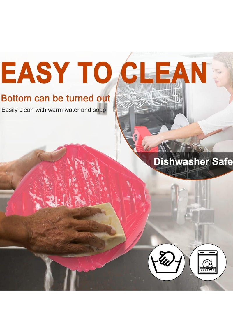 SYOSI بطانات سيليكون مربعة لمقلاة الهواء، عبوتان، مقاس 8.6 بوصة، مقلاة هوائية، وعاء قابل لإعادة الاستخدام، بطانة فرن، صينية خبز، حصيرة سلة، ملحقات وعاء المطبخ - Image 5