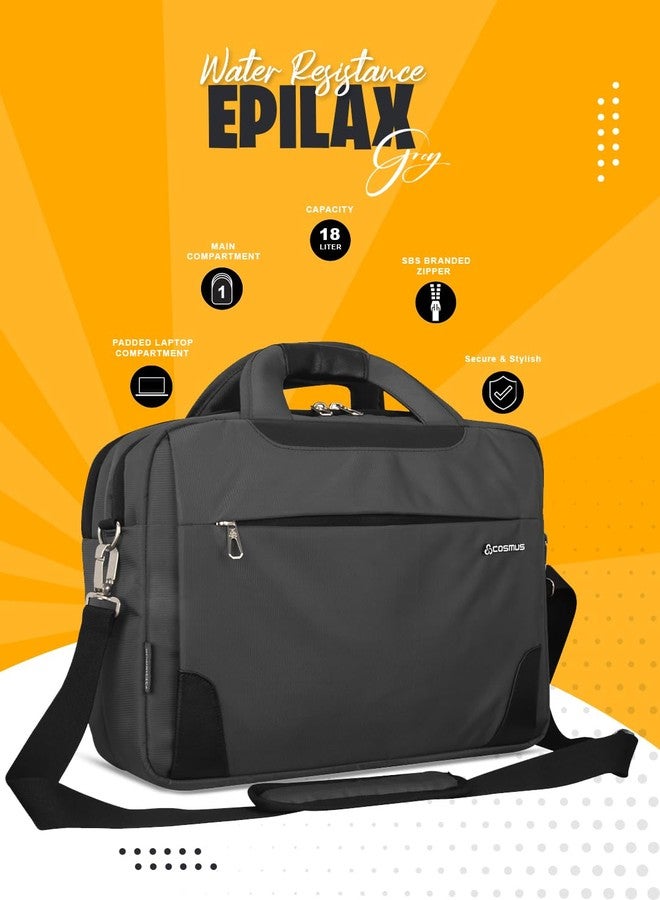 COSMUS Office Laptop Bag Epilax Grey Laptop Messenger Bag - Unisex-Adult - Image 5