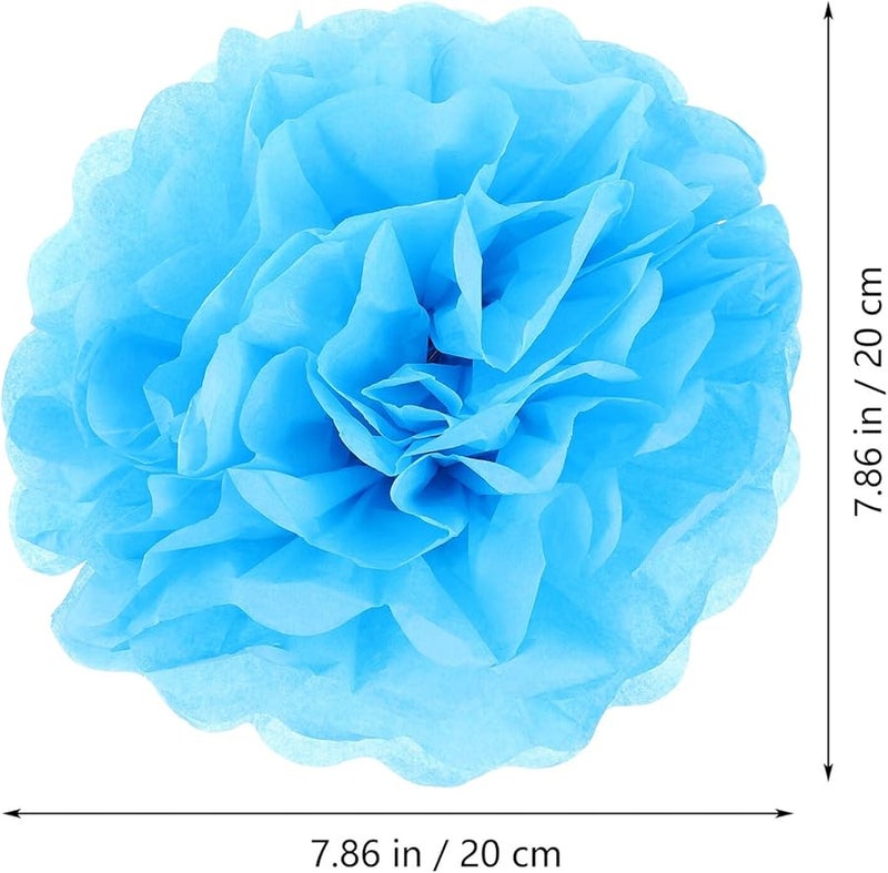 50 قطعة من زينة كرات الورق لحفلات الزفاف وأعياد الميلاد وعيد الميلاد - Image 5