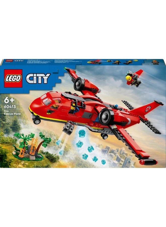 LEGO City Fire Rescue Plane Building Toy Set 60413 Building Toy Set (478 Pieces)  - Image 2