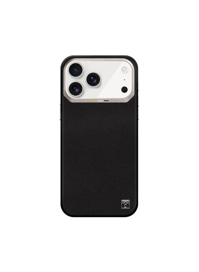 حافظة سلسلة Vida من TGVIS لهاتف iPhone 17 Pro Max – أسود /