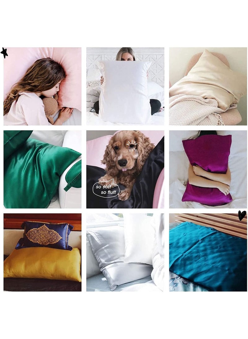 GT-Wheel 100% Mulberry Silk Pillowcase for Hair and Skin 19 Momma Natural Silk Pillowcases Soft Breathable Smooth Silk Pillow Cover 48cmX74cm(beige 1PC) - Image 2
