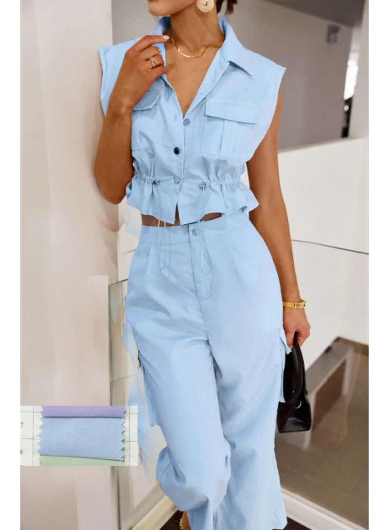 SIMPLEE Women's 2-Piece Outfit Set - Matching Top & pants for Stylish Look