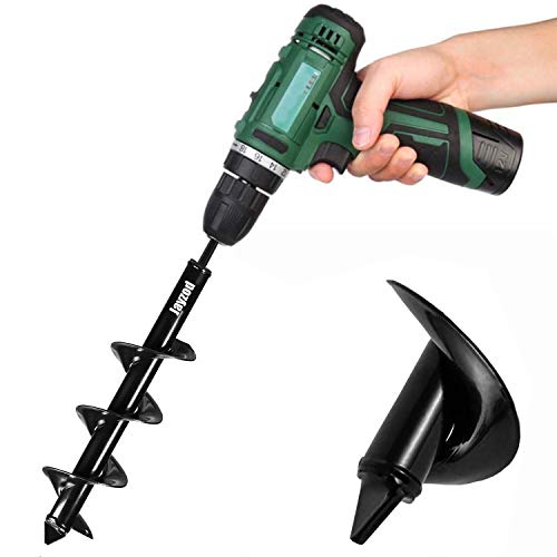 Jayzod Auger Drill bit for Planting 4"X25" Garden Auger Spiral Drill Bit for Bulb & Bedding Plant for 3/8” Hex Drive Drill - Image 5