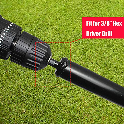 Jayzod Auger Drill bit for Planting 4"X25" Garden Auger Spiral Drill Bit for Bulb & Bedding Plant for 3/8” Hex Drive Drill - Image 4