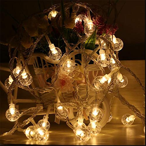 Lexton Bulb-Design Glass Light With USB For Home And Outdoor Decoration (Yellow, 10 Bulbs) - Image 3