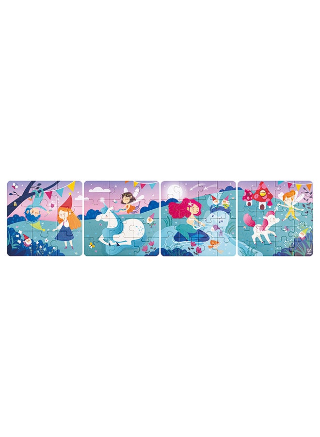 Hape 4-in-1 Fairytale | Educational Puzzle for Kids, with Cotton Bag | 80 x 20 cm | 3Y+ - Image 2