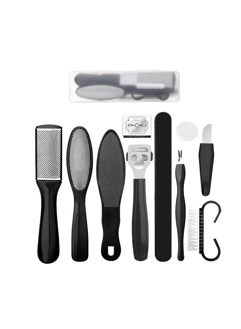 Blume Beauty 10 Pieces Professional Pedicure Tools Set, 10 in 1 Stainless Steel Foot Care Kit.  Quality Pedicure tool Kit, Foot File Kit  Callus, Feet care for Men & Women in Compact Case. - Image 1