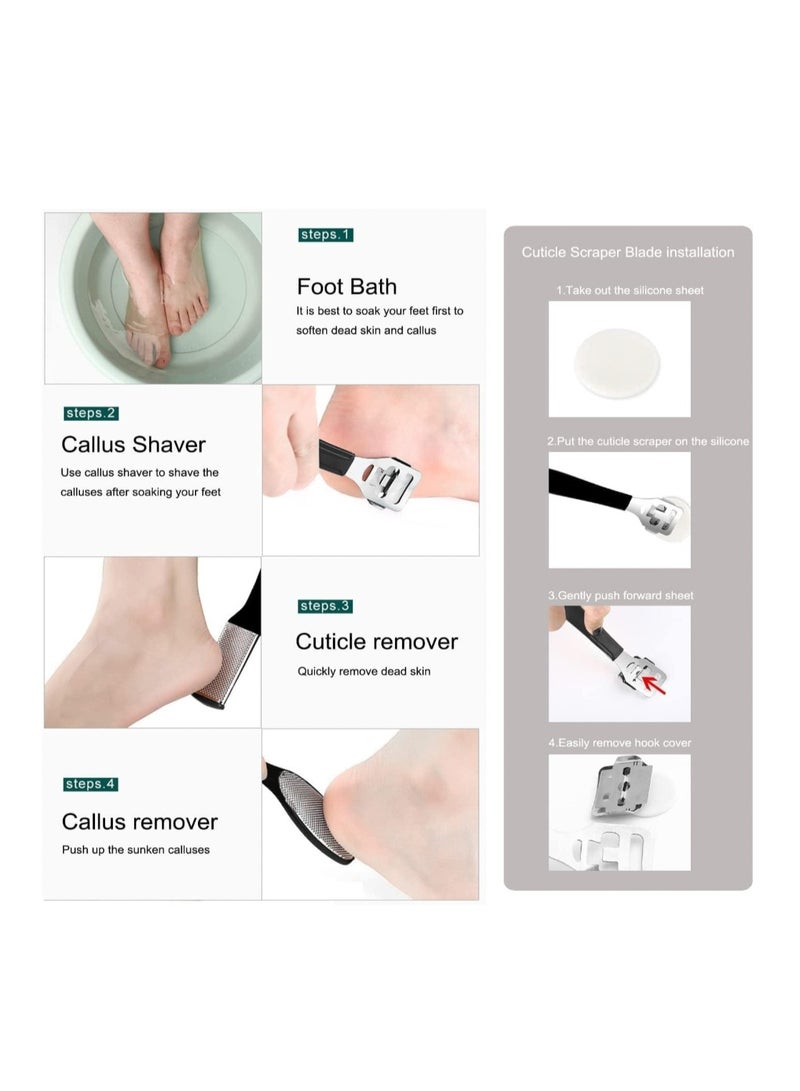 Blume Beauty 10 Pieces Professional Pedicure Tools Set, 10 in 1 Stainless Steel Foot Care Kit.  Quality Pedicure tool Kit, Foot File Kit  Callus, Feet care for Men & Women in Compact Case. - Image 3