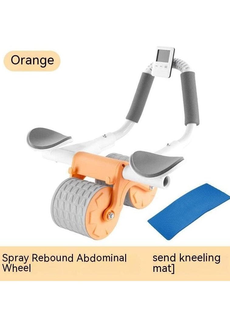 Generic COOLBABY new with timer ab abdominal exercise roller elbow support ABS roller wheel core exercise equipment automatic rebound abdominal wheel.  - Image 2