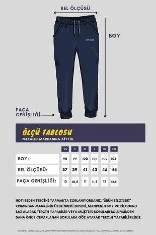 mmetalic Black-Grey Elastic Leg Men's Tracksuit Bottoms