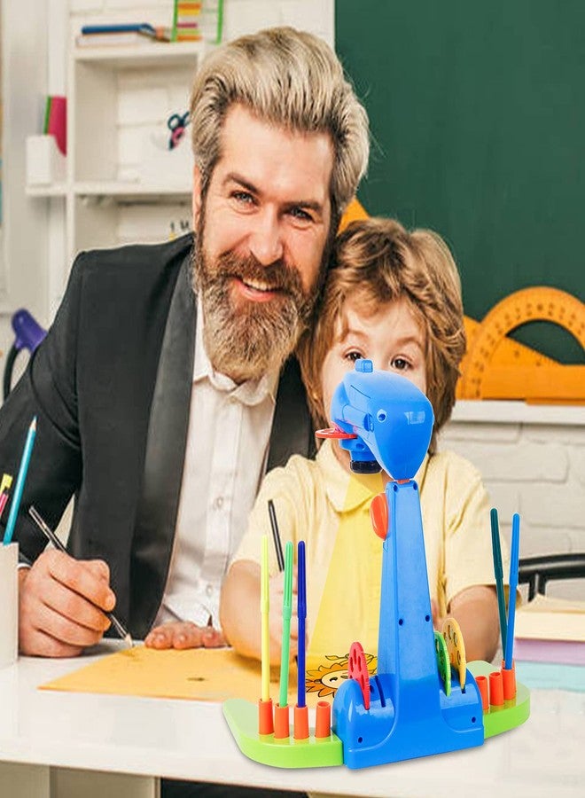 LEERFEI لييرفي جهاز عرض الرسم للأطفال، لعبة جهاز عرض ذكي للرسم، مع 32 شريحة من أنماط الرسوم المتحركة و12 فرشاة ملونة، حجم نمط قابل للتعديل، مناسب للأطفال لتعلم الرسم ورسم الفن. - Image 5