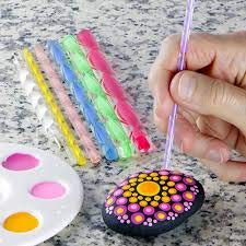 Oytra 8 Piece Mandala Dotting Set Acrylic Rod for Clay Pottery Ceramic and Polymer Clay - Image 4