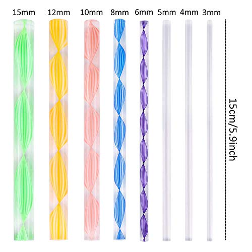Oytra 8 Piece Mandala Dotting Set Acrylic Rod for Clay Pottery Ceramic and Polymer Clay - Image 5