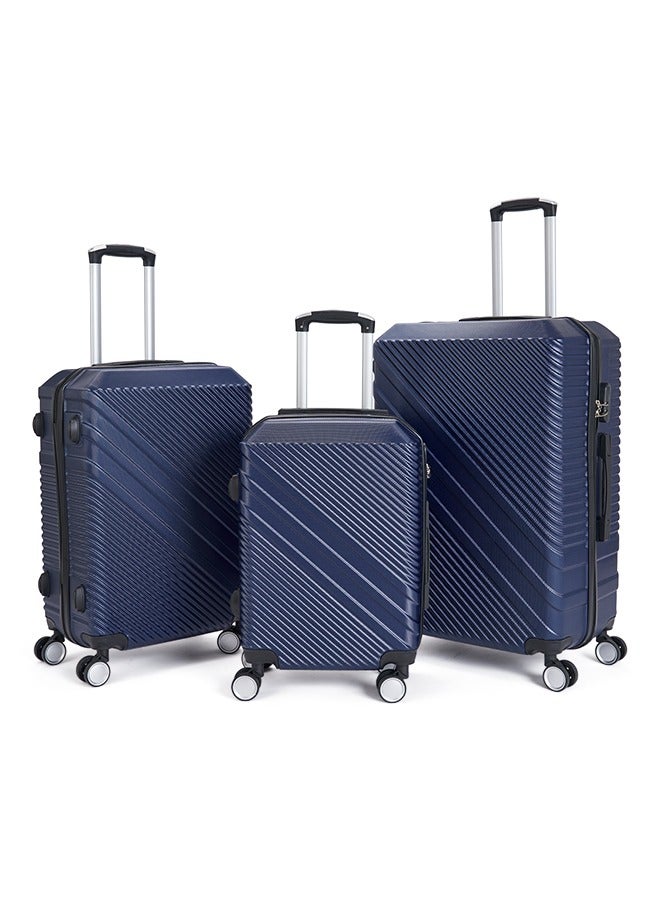 ليمرا شنط سفر من ليمرا مكون من 3 حقائب أمتعة بتصميم صلب و حديث لون ازرق - Image 1