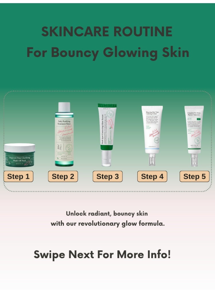 AXIS-Y Redness, Sensitivity & Uneven Skin Tone Solution – AXIS-Y Balancing Toner, Brightening Glow Serum, Hydrating Mask, Calming Cream & Protective Sunscreen Complete Soothing & Brightening Set - Image 3