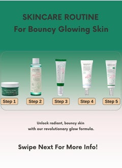 AXIS-Y Experience The Beauty Of Naturally Glowing Skin - Complete Skincare Set with Balancing Toner, Brightening Glow Serum, Hydrating Mask, Calming Cream, and Protective Sunscreen (460 ml)  - Image 4