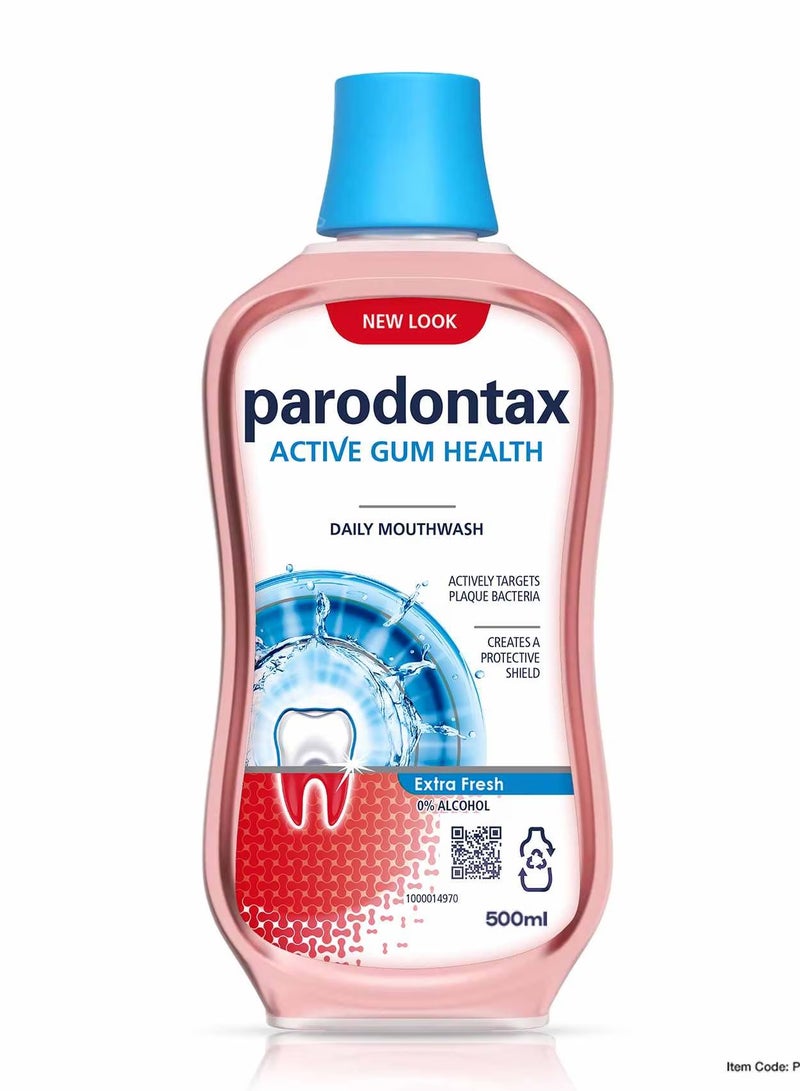 بارودانتيكس غسول فم بارودونتكس خالي من الكحول 500 مل