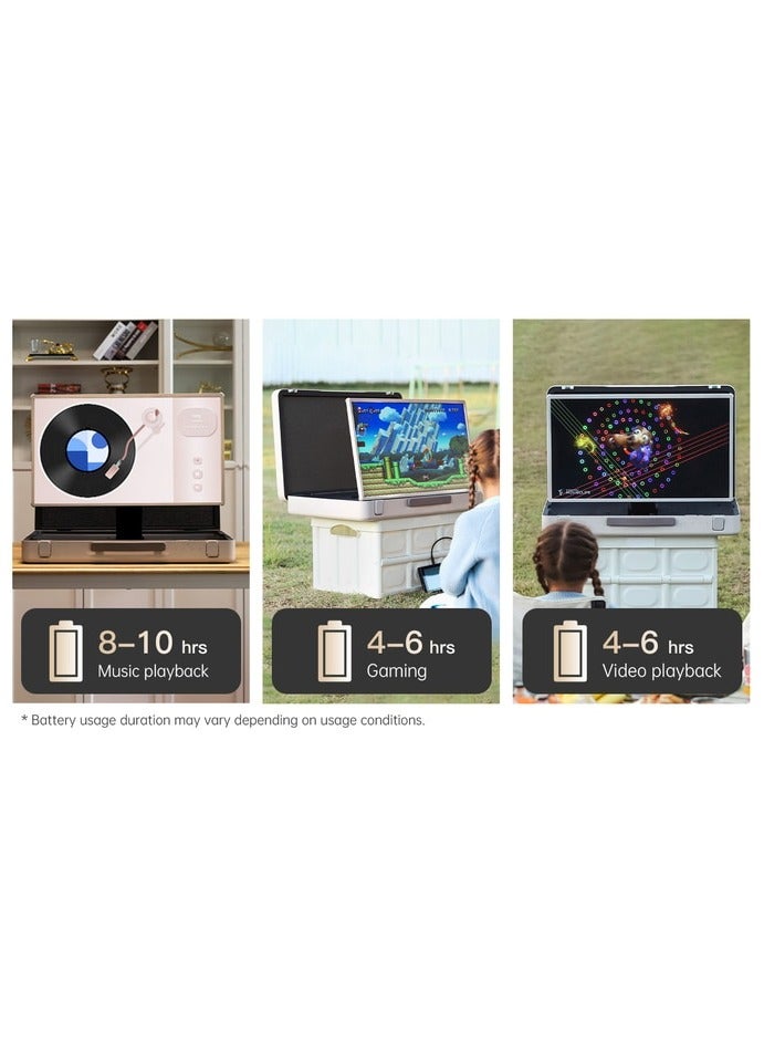 شاشة متنقلة بتصميم حقيبة محمولة ببطارية تكتيك 27 بوصة 6800 مللي أمبير Taktik Briefcase Smart Screen - Image 2