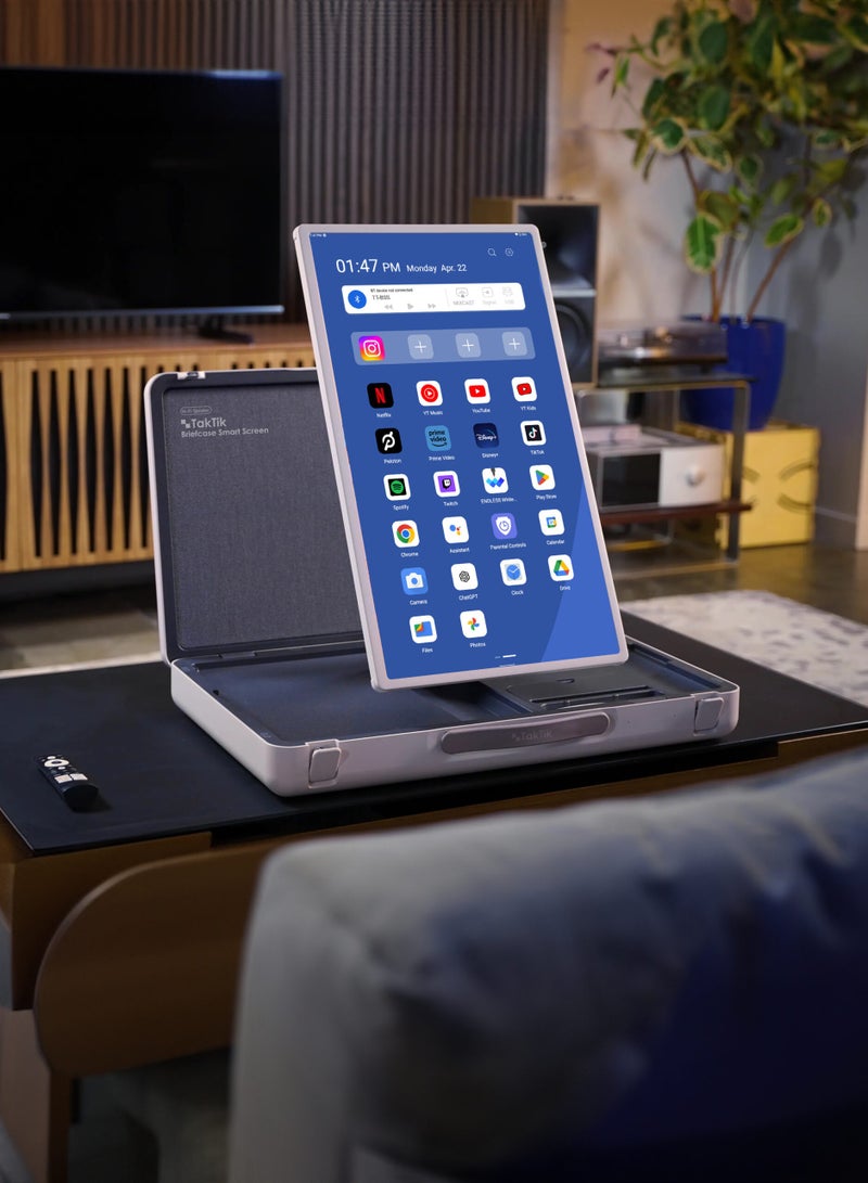 شاشة متنقلة بتصميم حقيبة محمولة ببطارية تكتيك 27 بوصة 6800 مللي أمبير Taktik Briefcase Smart Screen - Image 3