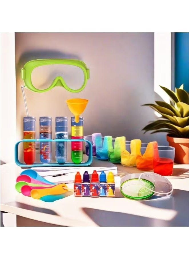Toko Kids Science Experiment & Learning Kit – 120 Pcs STEM Educational Toys with Goggles & Lab Coat | Pretend Play Scientist Costume Set for Boys & Girls - Image 2
