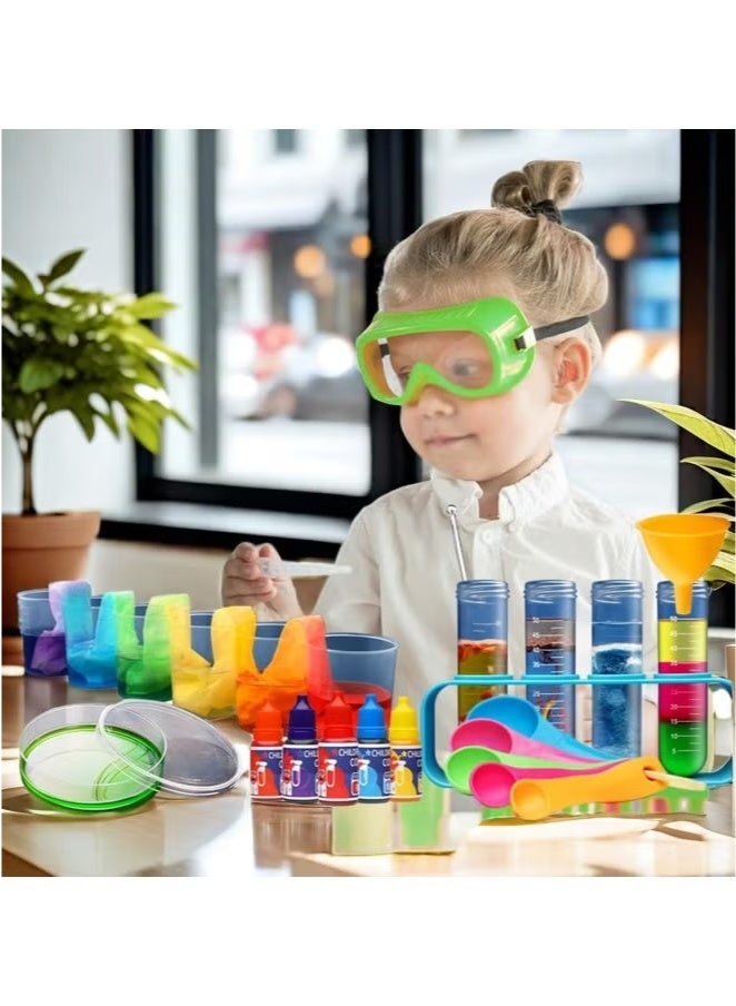 Toko Kids Science Experiment & Learning Kit – 120 Pcs STEM Educational Toys with Goggles & Lab Coat | Pretend Play Scientist Costume Set for Boys & Girls - Image 3
