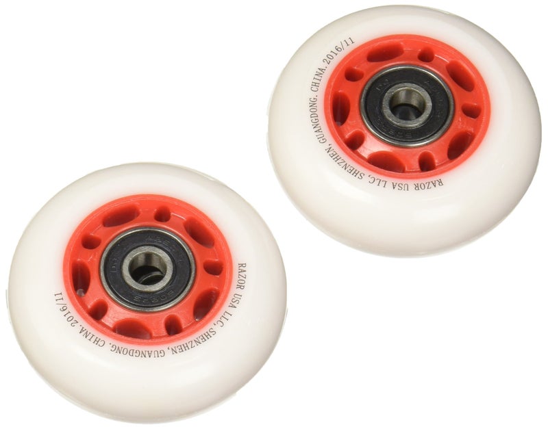 Razor PowerWing FlashRider 360 Replacement Rear Wheels - Red - Image 1