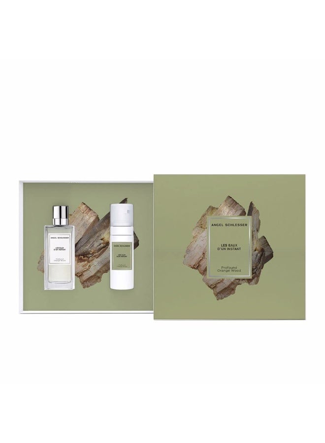 Les Eaux D'Un Instant Profound Orange Wood Gift Set EDT 100ml + SG 100ml Unisex