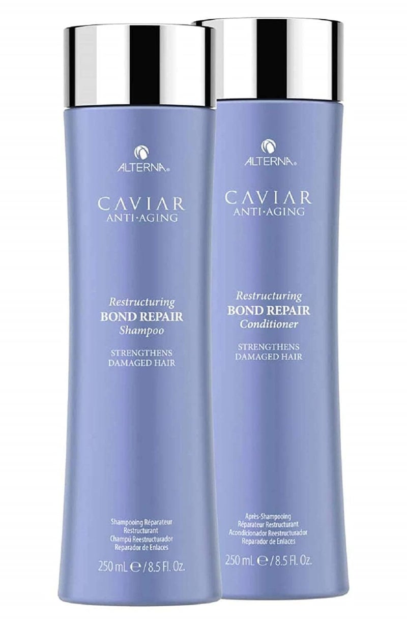 Alterna Caviar Anti-Aging Restructuring Bond Repair Shampoo/ Conditoner Set, 8.5 Fl Oz (Pack of 2) - Image 1