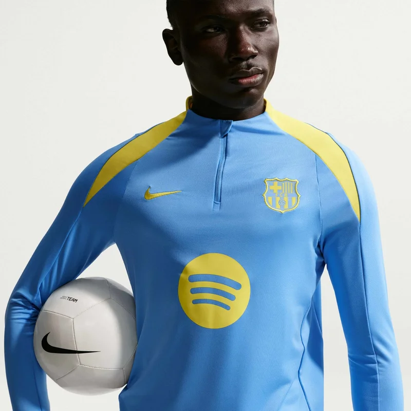 Men's F.C. Barcelona Strike Fourth Football Drill Top
