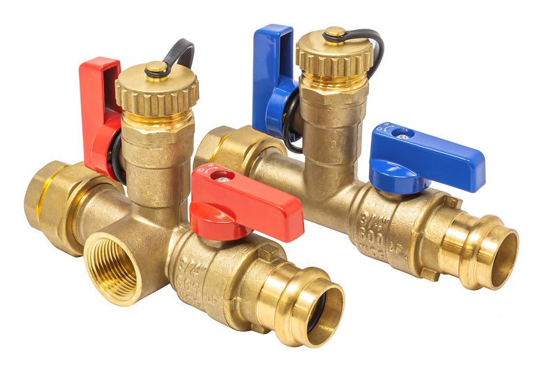 Libra Supply 3/4 inch Press Isolation Valve Kit with Pressure Relief Valve for Rheem Tankless Water Heater, FNPT x Press, 3/4'' Service Valve for Rinai, Ecosmart, Navien, Noritz Takagi Bosch - Image 4